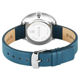 Titan, Men's, Analog Watch, Blue Dial, with Leather Band, TI-2718SL01