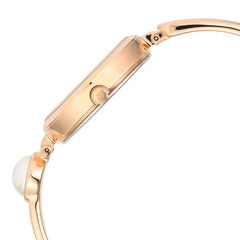 Titan Raga Power Pearls Analog Women's Watch, Rose Gold With Dial Rose Gold Stainless Steel  Pearl Strap, 2720WM01