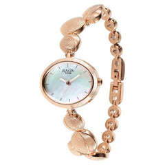 Titan Raga Power Pearls Analog Women's Watch, Mother Of Pearl Dial With Rose Gold Stainless Steel  Strap, 2721WM01