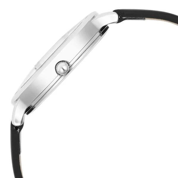 Titan Workwear Women's Watch Analog Blue Dial with Black Leather Strap, 2732SL01