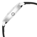 Titan Workwear Women's Watch Analog Blue Dial with Black Leather Strap, 2732SL01