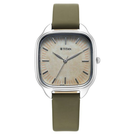 Titan, Women, Analog, Watch, Beige Dial, Stainless steel Strap, 2733SL01