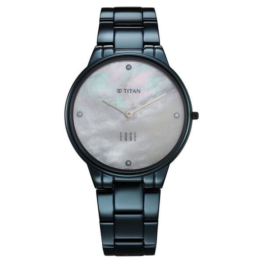 Titan, Women, Analog, Watch, Mother of pearl Dial, Stainless steel Strap, 2734QM01
