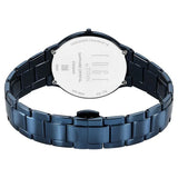 Titan Women's Edge Watch Analog Mother Of Pearl Dial with Blue Stainless Steel Band, 2734QM01