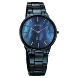Titan Edge Metal Ladies Allure Women's Watch Analog Rich Mother Of Pearl Dial With Blue Stainless Steel Band, 2734QM02