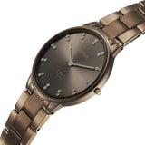 Titan Women's Analog Watch, Brown Dial with Stainless Steel Band, 2734QM05