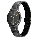 Titan Women's Analog Watch, Black Dial with Stainless Steel Band, 2734QM07
