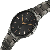 Titan Women's Analog Watch, Black Dial with Stainless Steel Band, 2734QM07