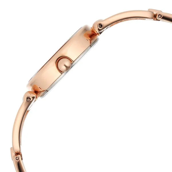 Titan Raga Women's Watch Analog Brown Dial with Rose Gold Stainless Steel Band, 2748WM01