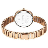 Titan Raga Memoirs Women's Watch Analog Burgundy Dial with Rose Gold Stainless Steel Band, 2752WM01