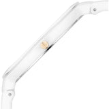 Titan Edge Squircle Quartz Analog Women's Watch with White Dial and Ceramic Strap, 2757QC01