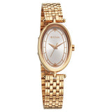Titan Women's Watch Analog Silver Dial with Rose Gold Stainless Steel Band, 2758WM01