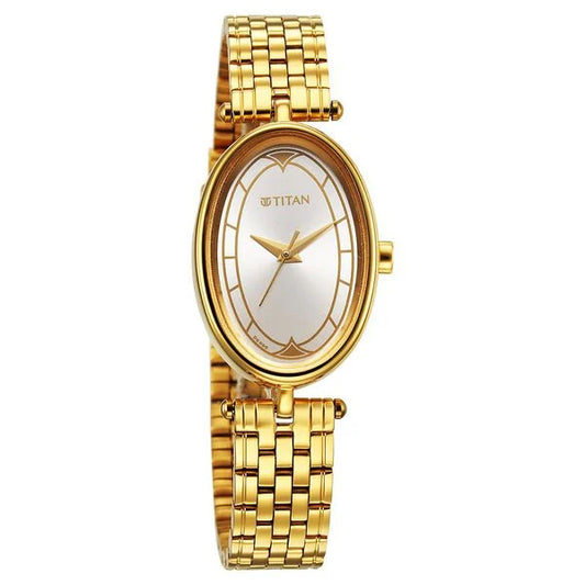 Titan, Women, Analog, Watch, Silver Dial, Stainless steel Strap, 2758YM01