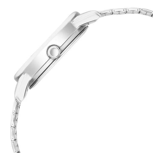 Titan Women's Watch Analog Blue Dial with Silver Stainless Steel Band, 2760SM02