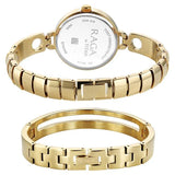 Titan Raga Contempore Quartz Analog Women's Watch with White Mother Of Pearl Dial and Metal Strap,2774YM01