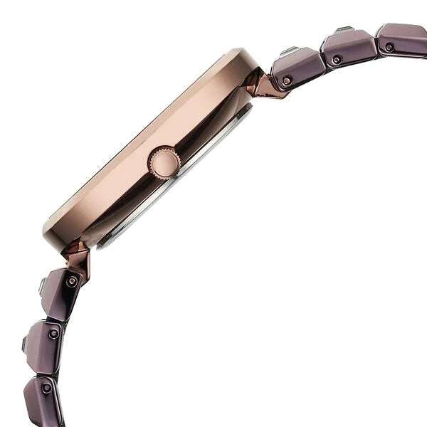 Titan Raga Contempore Quartz Analog Women's Watch with Brown Dial and Metal Strap, 2775QM01