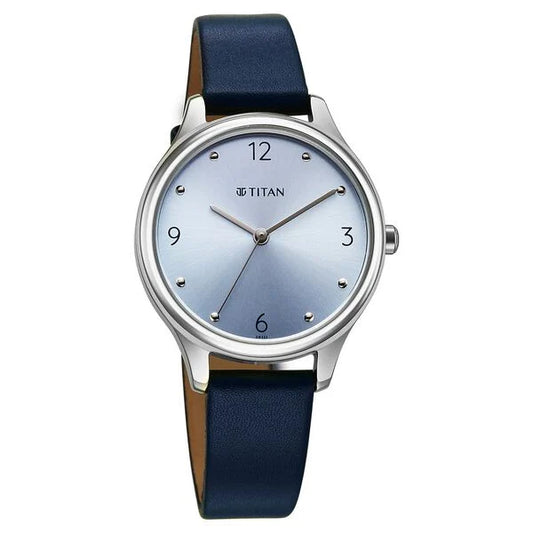 Titan, Men's, Analog Watch, Blue Dial, with Leather Band, TI-2781SL02