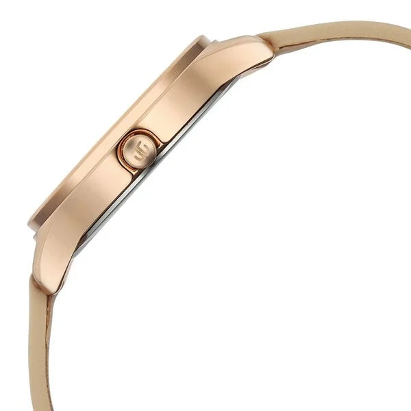 Titan Women's Analog Watch Silver Dial With Beige Leather Strap , 2781WL03