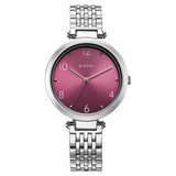 Titan Workwear Quartz Analog Women's Watch with Purple Dial and Stainless Steel Strap, 2783SM01