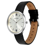 Titan Womens Neo Analog Watch White Dial with Brown Leather Strap ,2784SL01