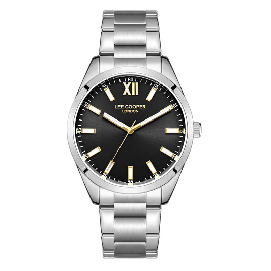Lee Cooper, Men's, Analog Watch, Black Dial, with Stainless Steel Band, LE-LC08015.350