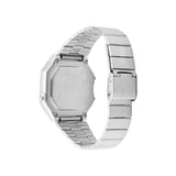 Casio Men's Watch Vintage Collection Digital, Black Dial Grey Stainless Steel Strap, B650WD-1ADF