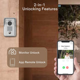 Commax Smart View IP Video Monitor 7" Connectable with PoE Switch + IP Door Bell Camera, CO-CIP-70QPT.CIP-D20YS