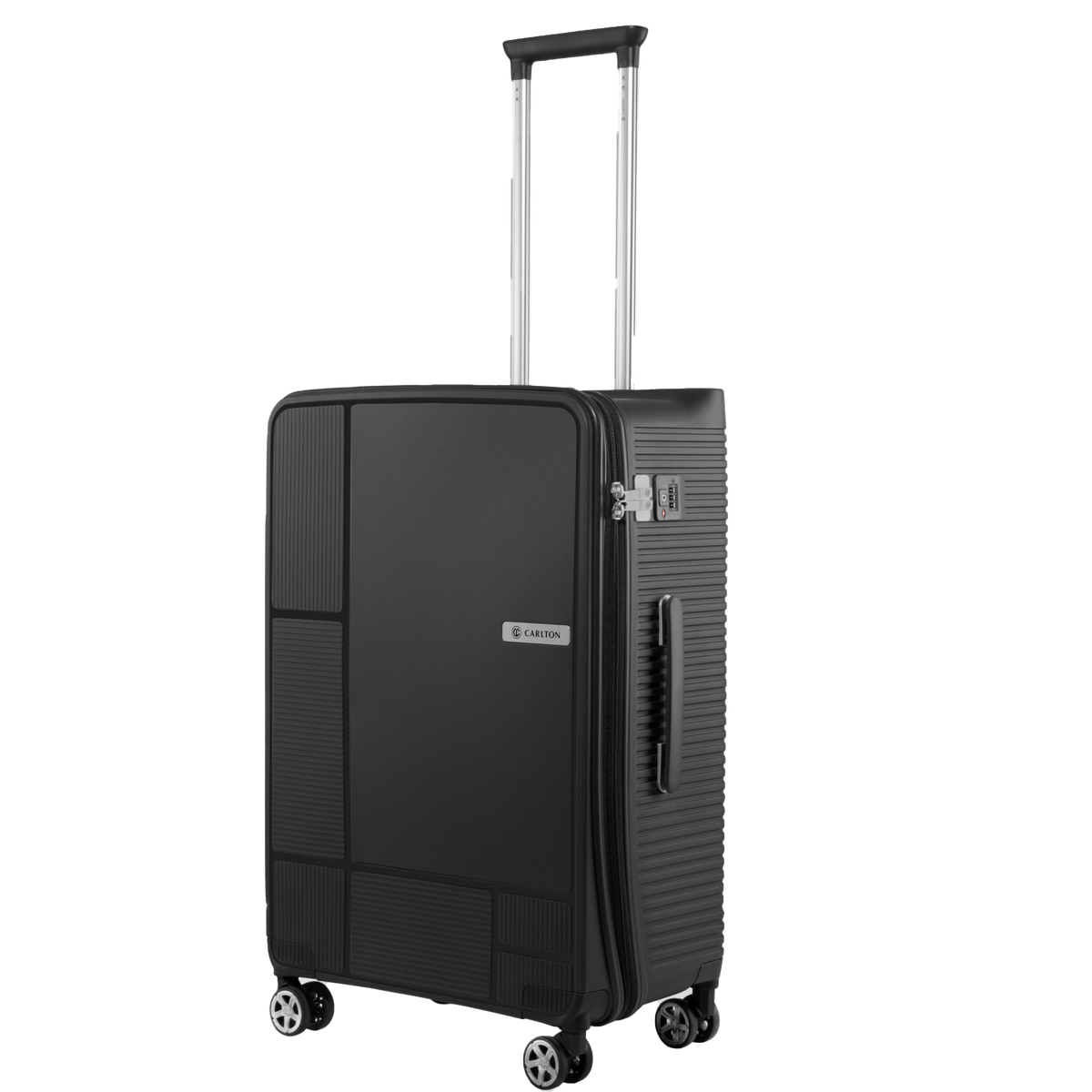 Carlton globetrotter 67cm 360° 8 Wheel Hard Top Trolley-Black, GLOBETROTTERT67BLK
