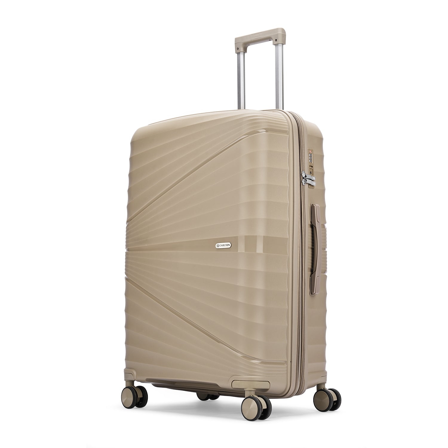 Carlton Hertford 76cm 8 Wheel Hard Top Trolley-Champagne, HERTFORD76CPA