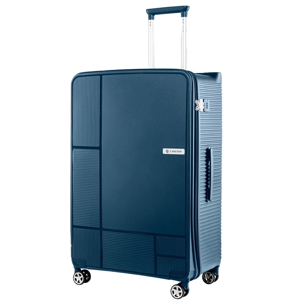 Carlton globetrotter 79cm 360° 8 Wheel Hard Top Trolley-Blue, GLOBETROTTERT79BLU
