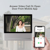 Commax Fine View 7" Handsfree Smart Wall Pad with Memory Record and Smartphone Connectable, White, CDV-70QT-W