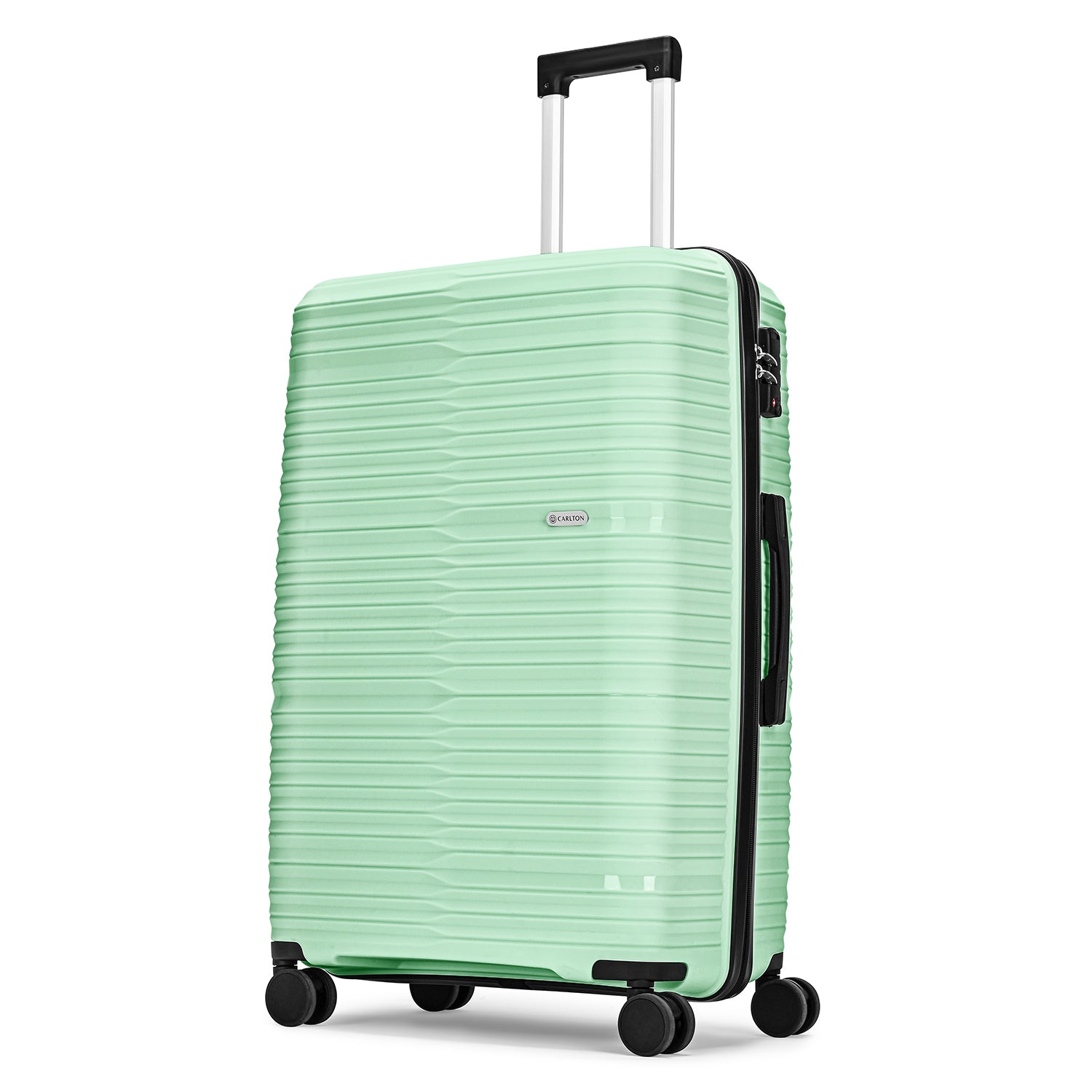 Carlton Alton 76cm 8 Wheel Hard Top Trolley-Green, ALTON76GN