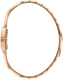 Lee Cooper Women's Analog Watch with White Mother Of Pearl Dial and Rose Gold Stainless Steel Band, LC08385.420