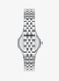 Lee Cooper Women's Date Analog Watch with Silver Dial and Blue Stainless Steel Band, LC08394.390