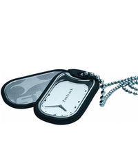 Fastrack Unisex Pendant Watch Analog, Silver Dial Silver Stainless Steel Chain, 3012SM01