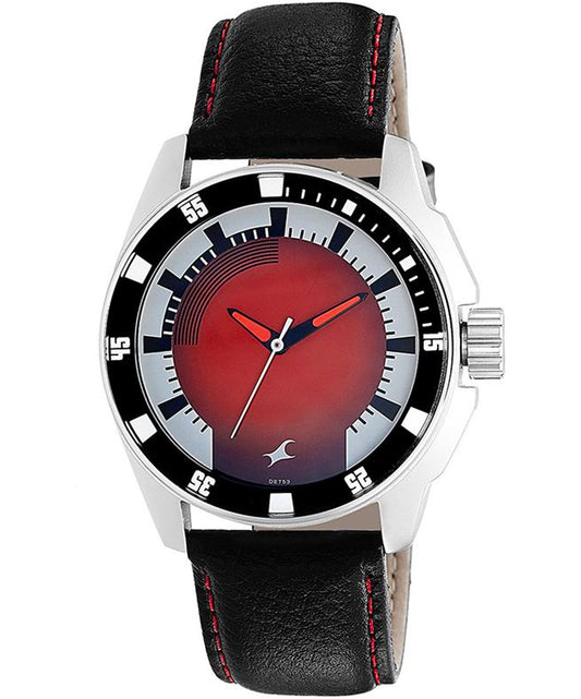 Fastrack, Men's, Analog Watch, Black Dial, with Leather Band, FA-3089SL10