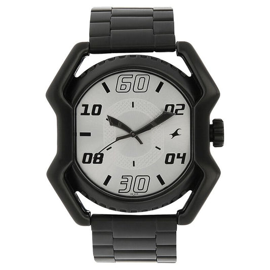 Fastrack, Men's, Analog Watch, Black Dial, with Stainless Steel Band, FA-3112NM01