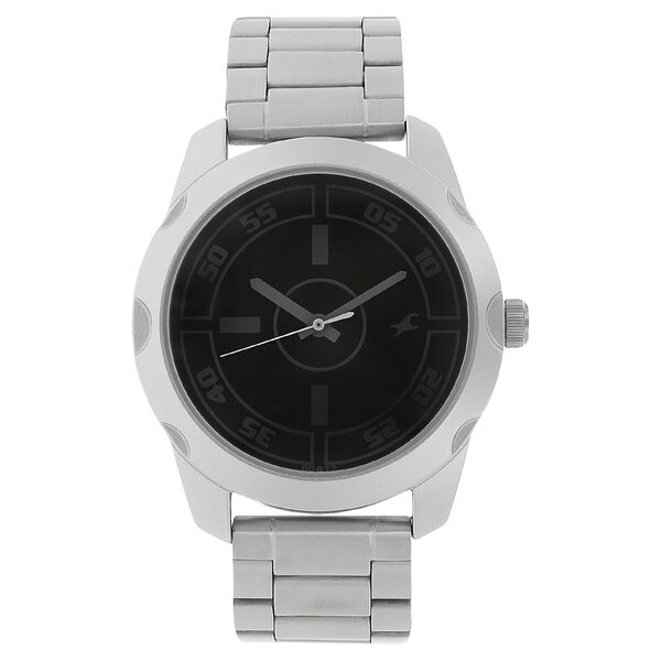 Fastrack, Men's, Analog Watch, Black Dial, with Stainless Steel Band, FA-3123SM01