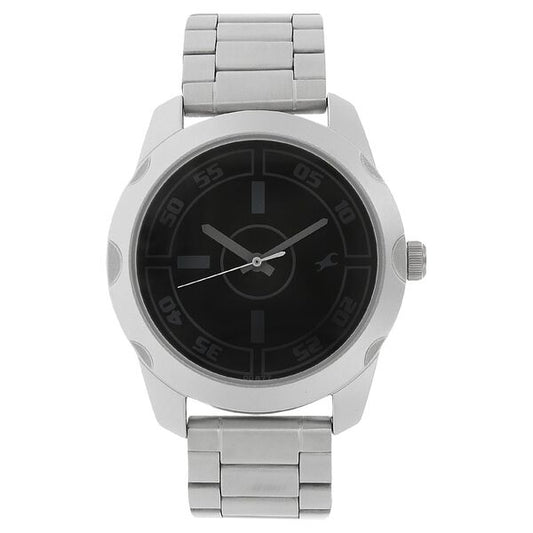 Fastrack, Men's, Analog Watch, Black Dial, with Stainless Steel Band, FA-3123SM01
