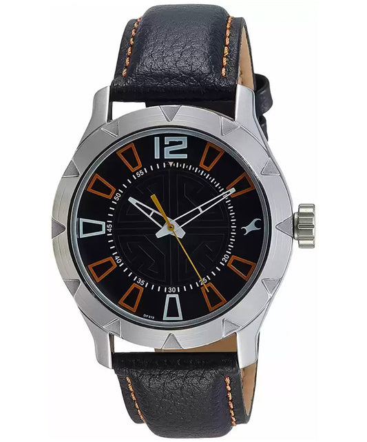Fastrack, Men's, Analog Watch, Black Dial, with Leather Band, FA-3139SL01