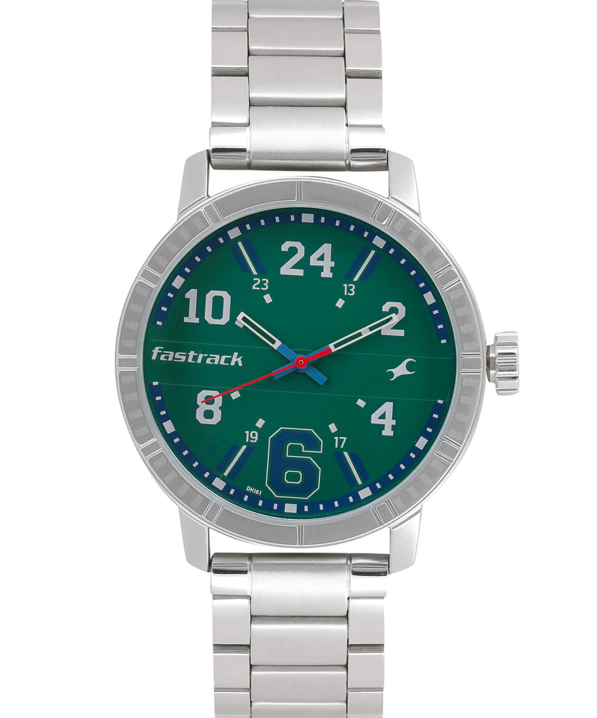 Fastrack, Men’s Watch Analog , Green Dial Stainless Steel Strap, 3178SM01