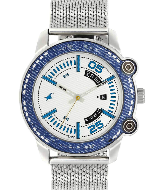 Fastrack, Men's, Analog Watch, White Dial, FA-3188KM01