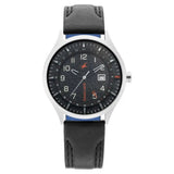 Fastrack 3205TL02 Watches Fastrack, Men's Watch Analog, Black Dial Black Leather Strap, 3205TL02