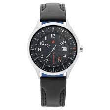 Fastrack, Men's Watch Analog, Black Dial Black Leather Strap, 3205TL02