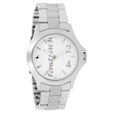 Fastrack, Men’s Watch Analog, White Dial Silver Stainless Steel Strap, 3220SM01