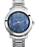 Fastrack, Men’s Watch Bare Basics Collection Analog, Blue Dial Silver Stainless Steel Band, 3246SM03