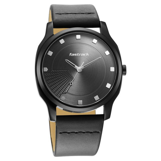 Fastrack, Men's, Analog Watch, Black Dial, with Leather Band, FA-3255NL01