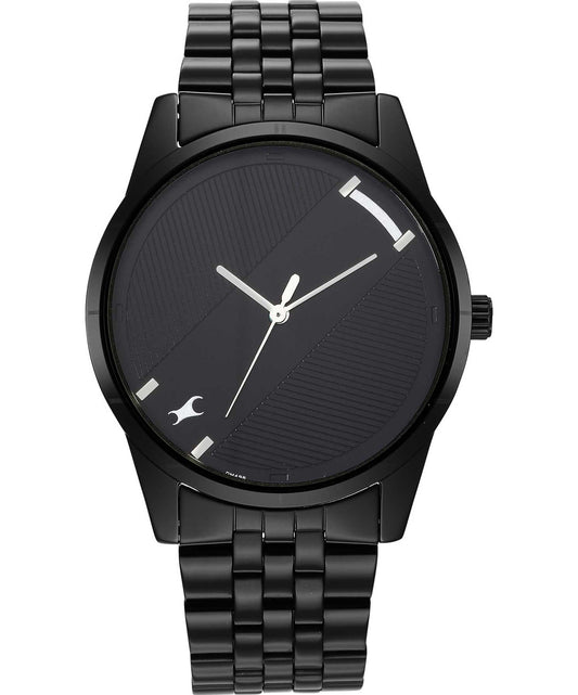 Fastrack, Men's, Analog Watch, Black Dial, with Stainless Steel Band, FA-3277NM01