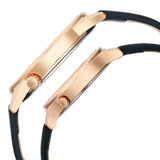 Fastrack Couple Watch Analog Blue Dial with Blue Leather Strap, 3305WL01P