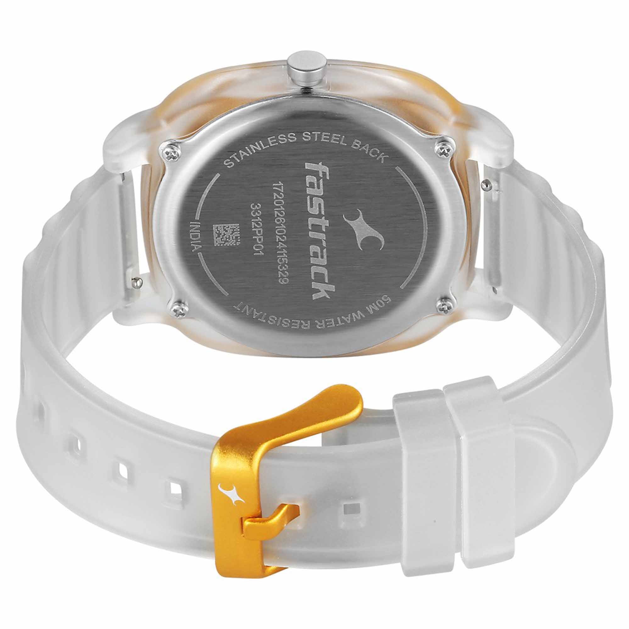 Fastrack, Unisex, Analog Watch, Silver Dial, FA-3312PP01